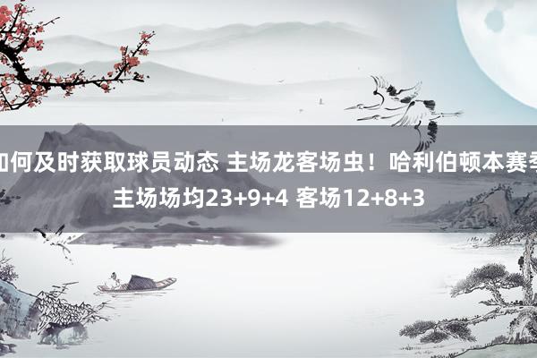 如何及时获取球员动态 主场龙客场虫！哈利伯顿本赛季主场场均23+9+4 客场12+8+3